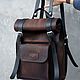  Кожаный женский рюкзак из натуральной кожи. Рюкзаки. Lemberg Leather. Интернет-магазин Ярмарка Мастеров.  Фото №2
