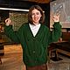 cardigans: Green oversize cardigan with custom buttons. Cardigans. Kardigan sviter - женский вязаный свитер кардиган оверсайз. My Livemaster. Фото №5
