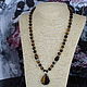 Necklace with Tiger's Eye Stone Pendant. Necklace. Magic box. My Livemaster. Фото №4