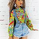 Заказать Джинсовые шорты с бретелями для Барби (Fashionista, BMR1959). ShandollsFashion. Ярмарка Мастеров. . Одежда для кукол Фото №3