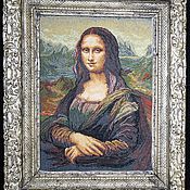 Картины и панно handmade. Livemaster - original item Embroidered painting "Mona Lisa". Handmade.