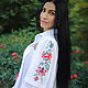 Elegant blouse with embroidery 'Norwegian motifs' vyshyvanka, Blouses, Vinnitsa,  Фото №1