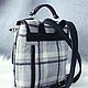 Рюкзак женский "Adèle" из шерсти и кожи. Рюкзаки. Crazy RHYTHM bags & jackets (tp-handmade). Интернет-магазин Ярмарка Мастеров.  Фото №2