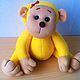Monkey. Soft toy handmade, Stuffed Toys, Krasnogorsk,  Фото №1