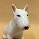 Bull Terrier porcelain figurine. Figurines. Veselyj farfor. Online shopping on My Livemaster.  Фото №2