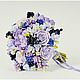 Букет невесты с цветами и ягодами из полимерной глины, Свадебные букеты, Москва,  Фото №1