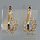 Earrings 'Topaz oval (fantasy)- chamomile' gold 585, topaz. VIDEO. Earrings. MaksimJewelryStudio. My Livemaster. Фото №6