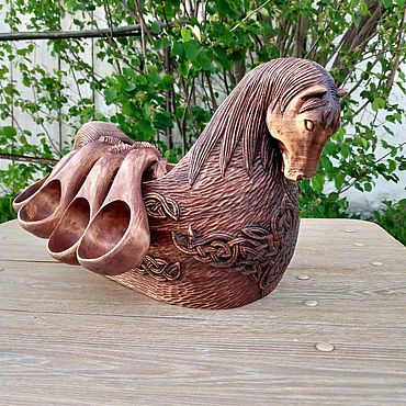 Посуда ручной работы. Ярмарка Мастеров - ручная работа Братина Конь. Handmade.