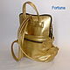 Leather backpack ' Golden'. Backpacks. Sergei. Online shopping on My Livemaster.  Фото №2