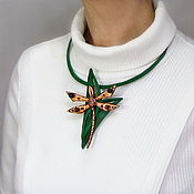 Украшения handmade. Livemaster - original item Pendant-brooch: Copper Dragonfly. Handmade.