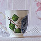 Order Mug with painted 'lilac Blooms'. painting and decoupage from Marina (sovaj). Livemaster. . Mugs and cups Фото №3