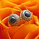 Stud stud Earrings Star sapphire, Stud earrings, Sergiev Posad,  Фото №1