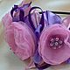 Pink headband with chiffon flowers. Children\'s tiaras. Anghelina Kodryan. Online shopping on My Livemaster.  Фото №2