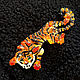 Pin Brooch: Graceful tiger. Brooches. Ekaterina Panfilova. My Livemaster. Фото №6