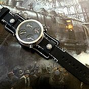 Украшения handmade. Livemaster - original item Steampunk wristwatch 