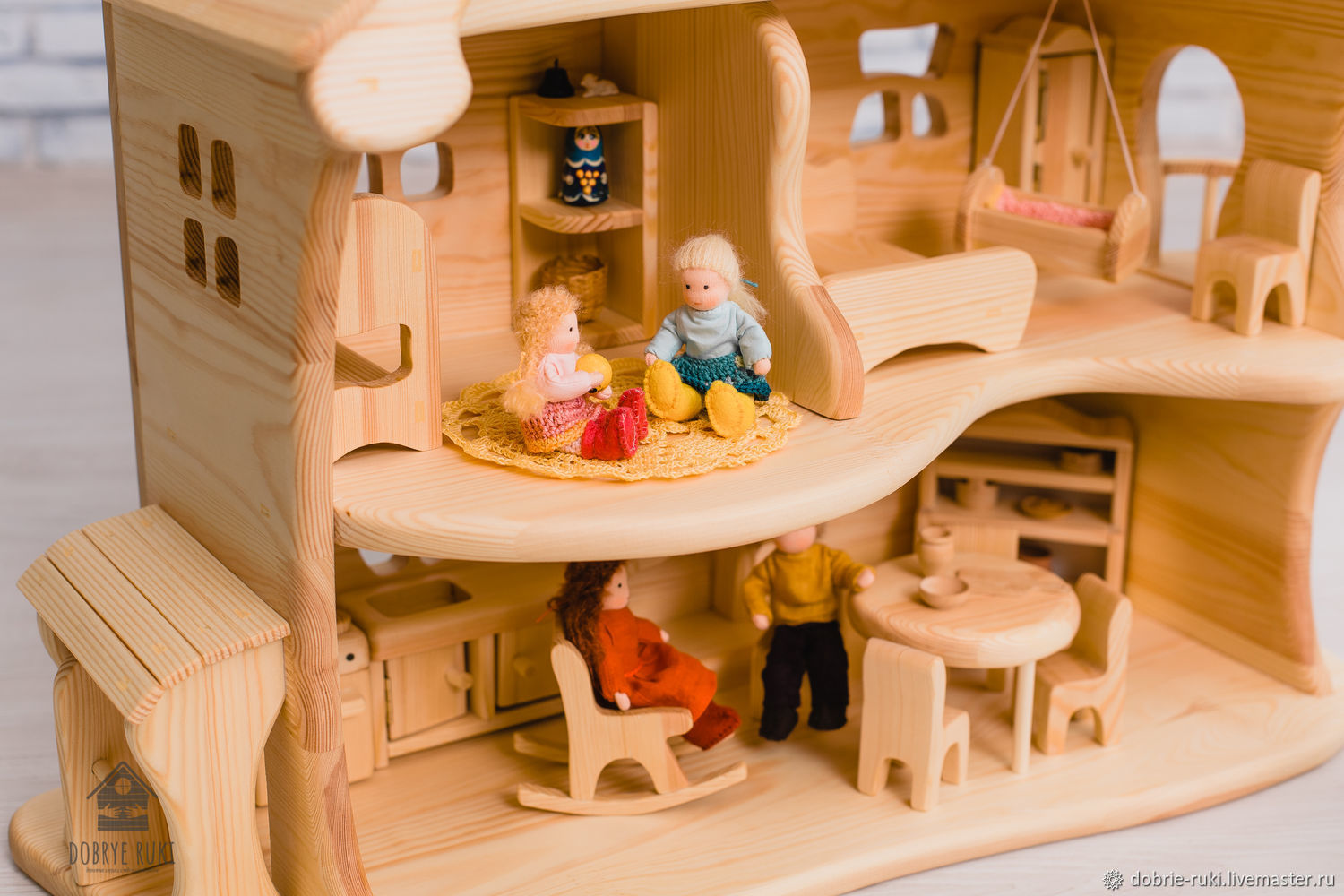 Кукольный дом набор мебели семья 4 человека