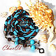 Lariat " Turquoise Waves " . Lariats. Charming image - necklace,  tie. Online shopping on My Livemaster.  Фото №2