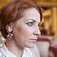 Красные серьги КОРАЛЛЫ. Серьги классические. Beta-jewelry. Ярмарка Мастеров.  Фото №5