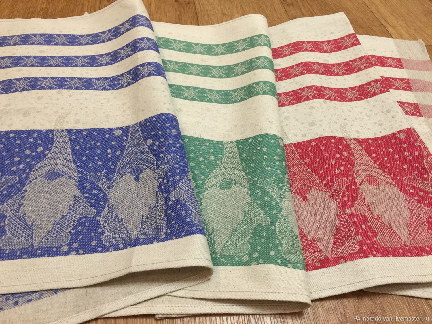 Set of Towels for the kitchen 'Gnomes' - 3 pcs, Towels, Ivanovo,  Фото №1