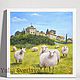 Sheep in the fields of Provence, an oil painting from the Provence series, Pictures, Zaporozhye,  Фото №1