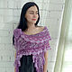 Crocheted shawl ' Lilac'. Shawls. Lena Aseeva Knit and Felt. My Livemaster. Фото №4
