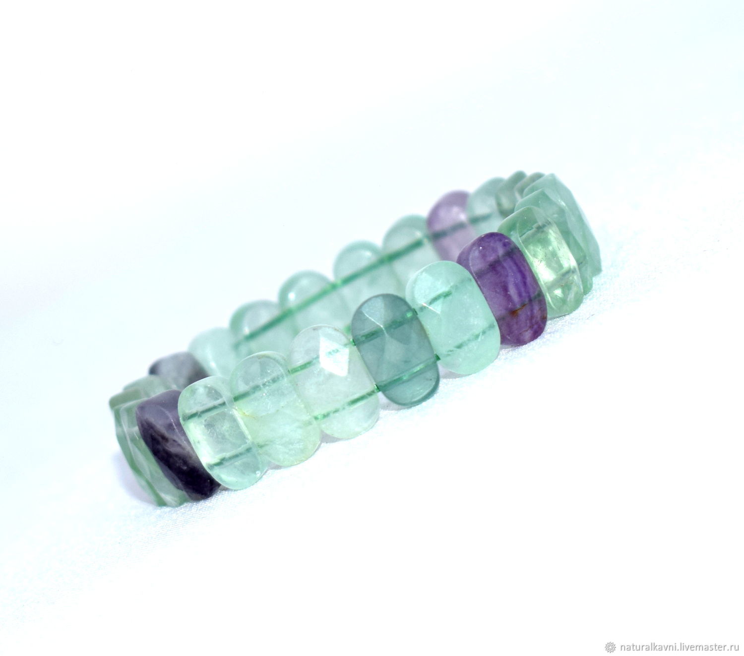 Bracelet made of natural fluorite with cut, Bead bracelet, Moscow,  Фото №1