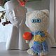 Кошечка Голубоглазка вязаная игрушка ручной работы. Амигуруми куклы и игрушки. Наталья С. (Nchub). Ярмарка Мастеров.  Фото №6