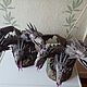 Статуэтка "Горыныч". Статуэтки. Подарки Фом-арт и вязаные игрушки Ольги Рожновой. Интернет-магазин Ярмарка Мастеров.  Фото №2
