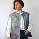 Felted vest Tell the birds. Vests. silk wool. Online shopping on My Livemaster.  Фото №2