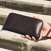Сумки и аксессуары handmade. Livemaster - original item Wallet \ clutch \ brown leather purse. Handmade.
