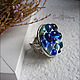 Ring 'Color Drops' (big blue). Rings. Sun_thing / Glass jewelry and decor. Online shopping on My Livemaster.  Фото №2