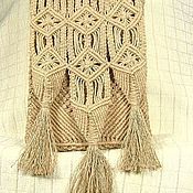 "Французская косичка", плетёный пояс, макраме