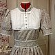 Платье Летнее ( стиль а ля рус). Платья. Ольга (butikromantika). Интернет-магазин Ярмарка Мастеров.  Фото №2