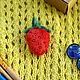 Felted Strawberry Brooch, Brooches, Voronezh,  Фото №1