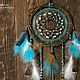 Заказать Ловец снов "Turquoise" (Бирюза). Doll's therapy. Ярмарка Мастеров. . Ловцы снов Фото №3