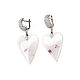 Opal earrings, heart earrings, opal earrings in silver, Earrings, Moscow,  Фото №1