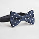 Tie butterfly Charm / dark blue bow tie in polka dot. Ties. Respect Accessories. Online shopping on My Livemaster.  Фото №2