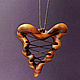 Author's pendant made of wood ' your Heart is two-faced', Pendants, Domodedovo,  Фото №1