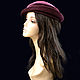 Marsala coquette. Hats1. Novozhilova Hats. My Livemaster. Фото №6