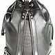 Order Leather backpack 'Sasha' black. Russian leather Guild. Livemaster. . Backpacks Фото №3