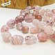 Strawberry Quartz Beads 47 cm, Bead bracelet, Gatchina,  Фото №1