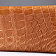 Кошелек женский из натуральной кожи крокодила IMA0216UUK45. Кошельки. CrocShop товары из экзотической кожи. Интернет-магазин Ярмарка Мастеров.  Фото №2