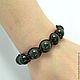 Fashionable Shamballa bracelet with jade.
