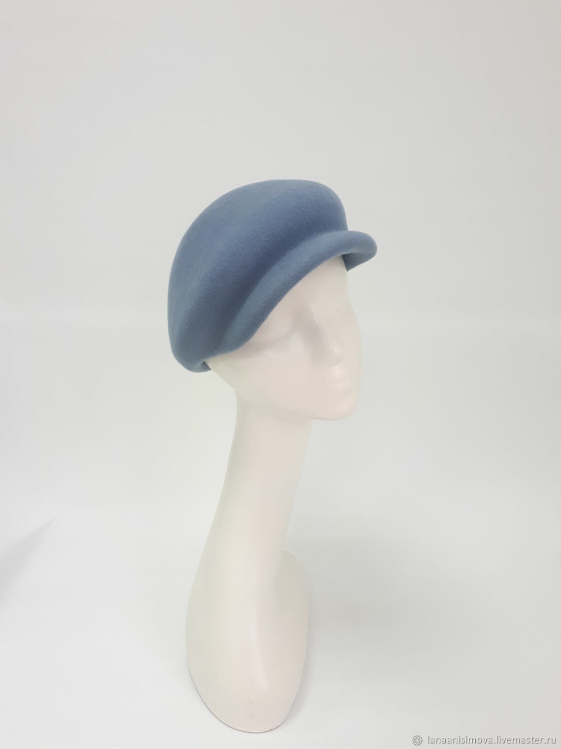 Cap-hooligan. Color: blue-grey – купить 