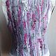 Order Felted Silk Vest with Sheep Curls Snowy Winter. FansFelt. Livemaster. . Vests Фото №3