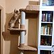 Order High Wall Mounted Cat House. Available in size. Workshop for dogs and cats. Livemaster. . Scratching Post Фото №3