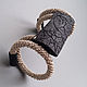 Knitted bracelet with wood, Hard bracelet, Saratov,  Фото №1