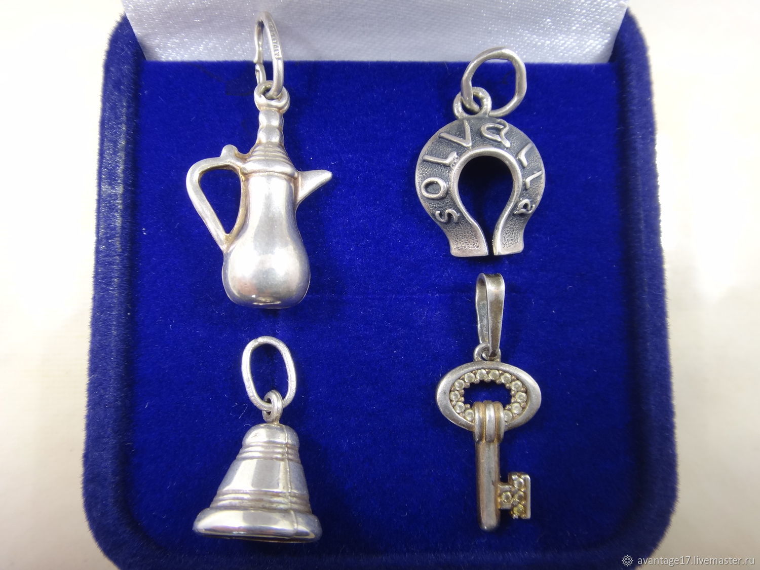 Винтаж: Коллекция винтажных подвесок, серебро 925 проба купить в ...