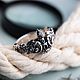 Кольцо Маяк 2.0, серебро 925, чернение, топаз. Кольца. Organic Jewelry. Серебро и золото. Ярмарка Мастеров.  Фото №5
