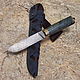 Knife 'Kabardian' Damascus stab.karelka, Knives, Vorsma,  Фото №1